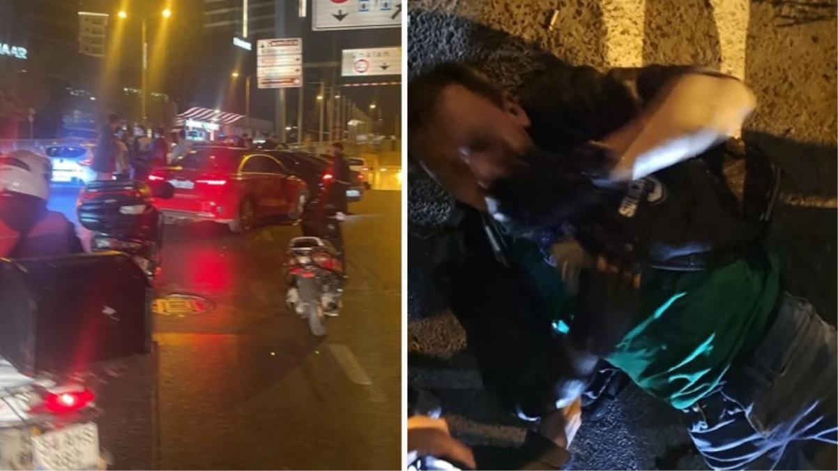 Üsküdar\'da motokuryeye bıçaklı saldırı
