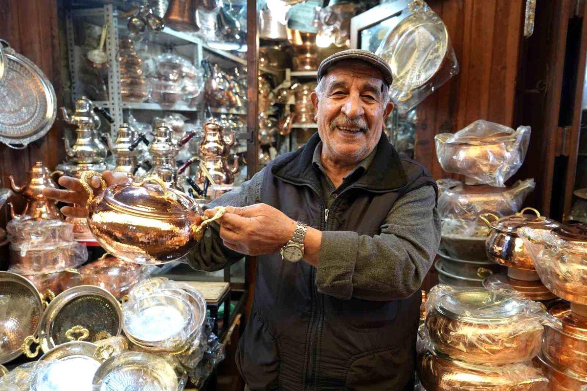 Gaziantep Bakırcılar Çarşısı Bayram Tatilinde Yoğunluk Yaşadı