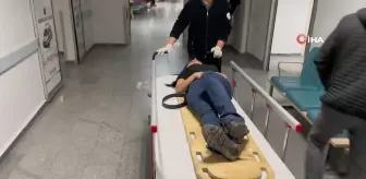 Şarampole devrilen otomobilde 2'si çocuk 4 kişi yaralandı