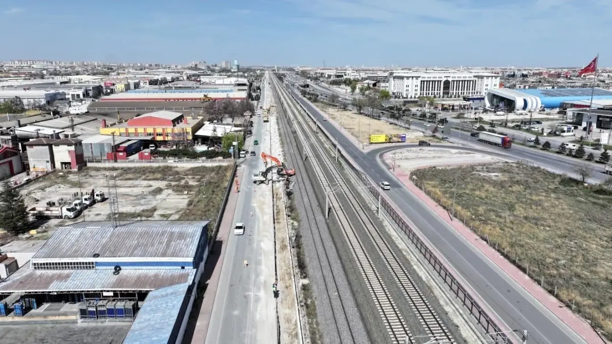 KONYARAY Banliyö Hattı\'nın İlk Etabında Çalışmalar Hızla Devam Ediyor