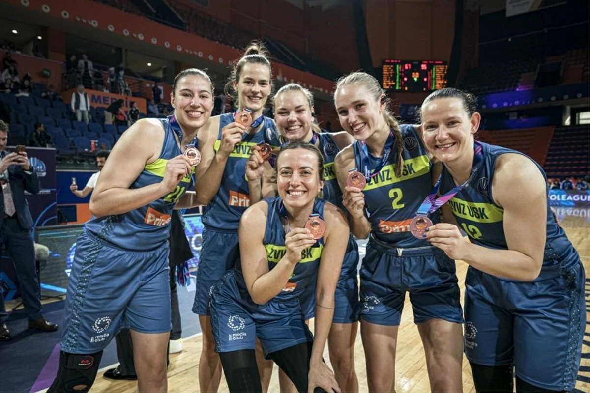 ÇBK Mersin, FIBA Kadınlar Euroleague Final Four üçüncülük maçında ZVVZ USK Praha\'ya mağlup oldu