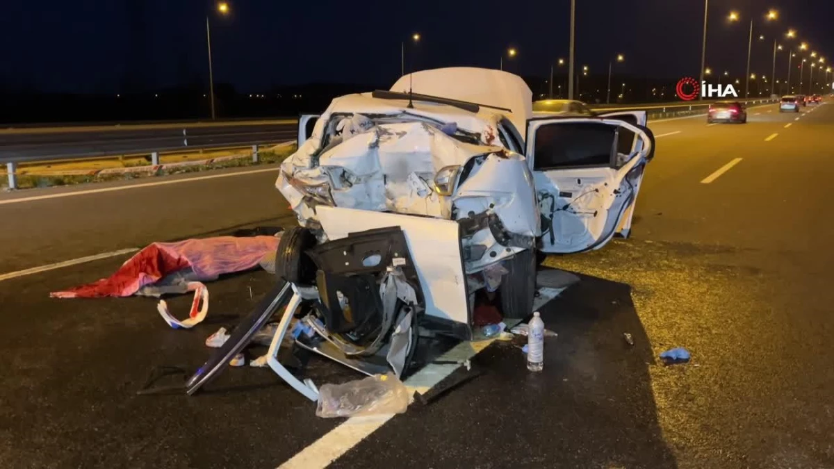 Kuzey Marmara Otoyolu\'nda feci kaza: 1 ölü, 5 yaralı