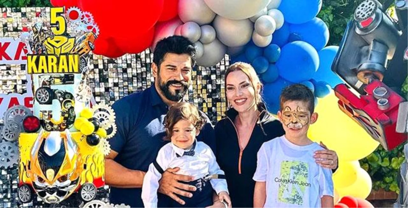 Fahriye Evcen ve Burak Özçivit\'in oğulları Karan\'ın Transformers temalı doğum günü partisi