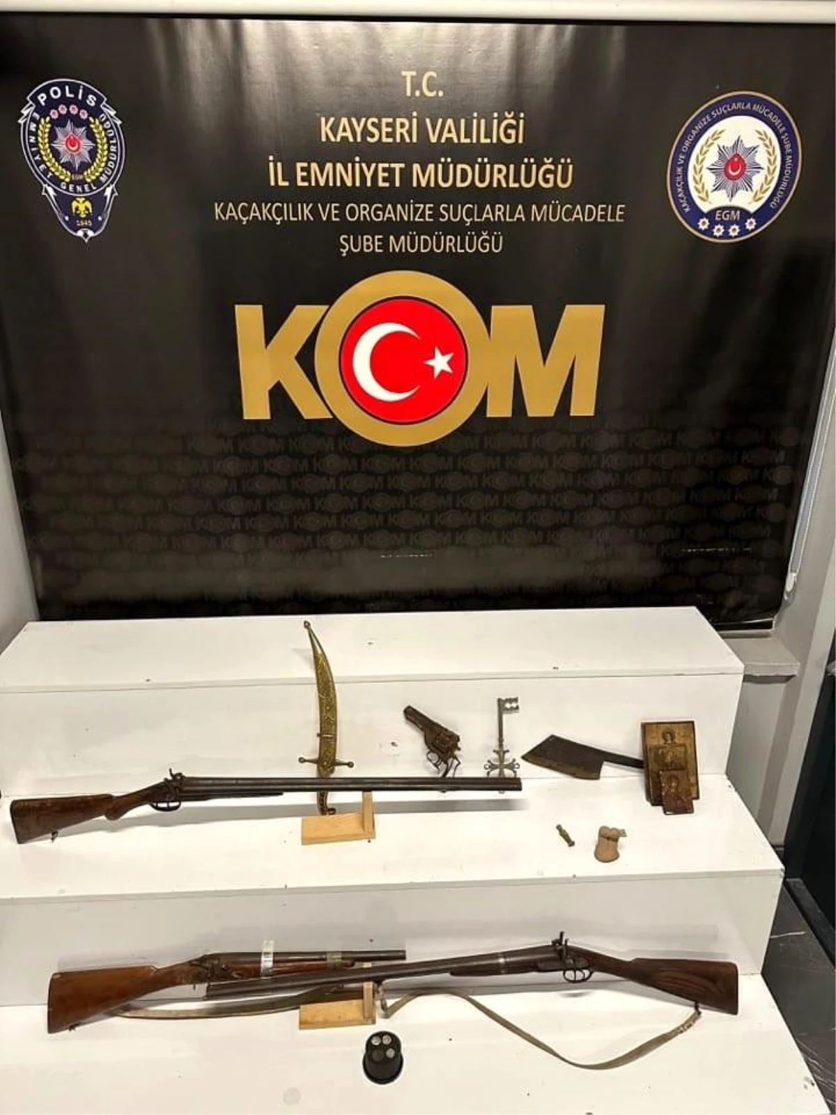 Kayseri\'de Tarihi Eser Operasyonunda Gözaltına Alındı