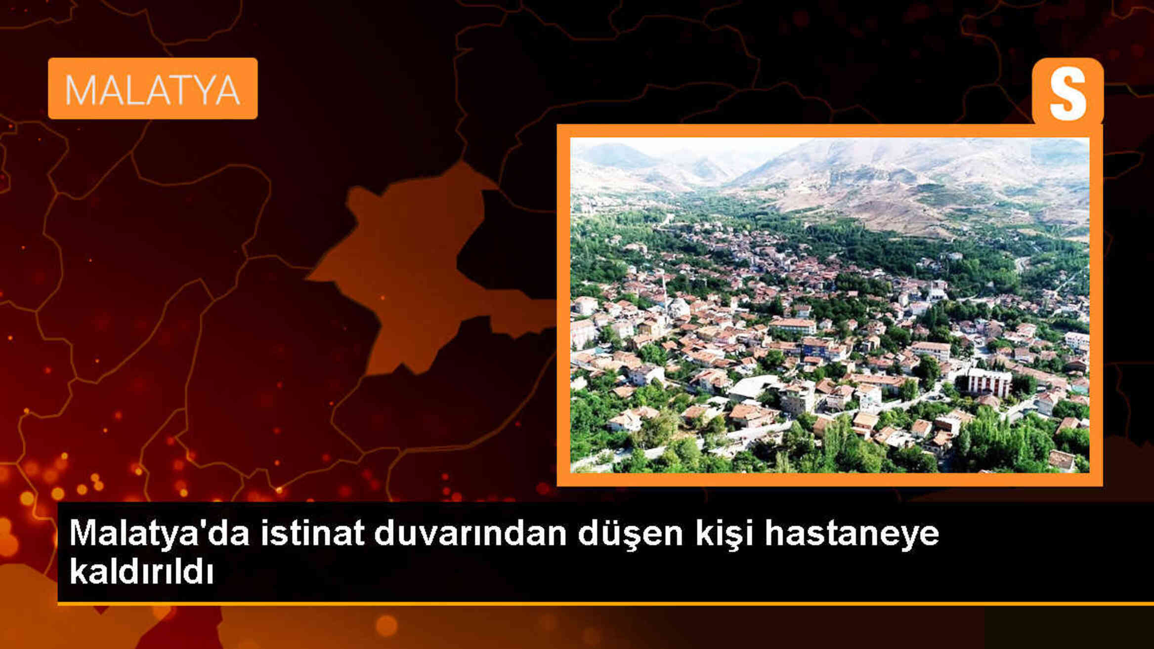 Malatya\'da istinat duvarından düşen kişi hastaneye kaldırıldı