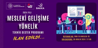 Batı Karadeniz Kalkınma Ajansı 2024 Yılı Mesleki Gelişime Yönelik Teknik Destek Programı İlan Edildi