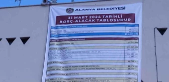 Alanya Belediyesi'nin 1 Milyar TL Borcu Ortaya Çıktı