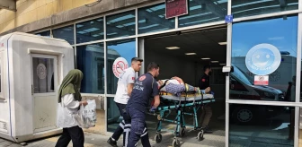 Çorum'un Bayat ilçesinde düşerek başını beton zemine çarpan kişi yaralandı