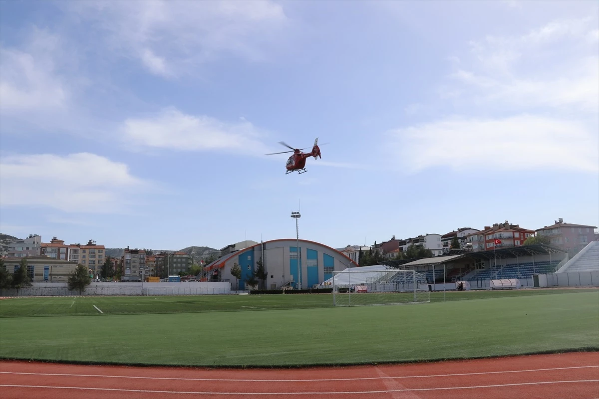 KOAH hastası ambulans helikopterle Ankara\'ya sevk edildi