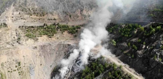 Artvin'de çöp döküm sahasında çıkan yangın kontrol altına alındı