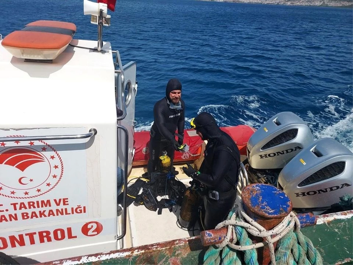 Akbük Körfezi\'nde deniz dibi temizlik çalışmaları için ön tespit işlemleri başlatıldı