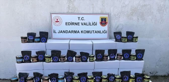 Enez'de 1 Ton 8 Kilogram Gümrük Kaçağı Nargile Tütünü Ele Geçirildi