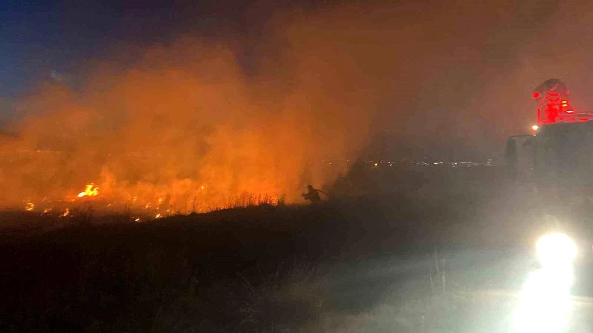 Erzincan\'da otluk arazide çıkan yangın itfaiye tarafından söndürüldü