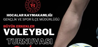 Afyonkarahisar Hocalar Kaymakamlığından Büyük Erkekler Voleybol Turnuvası Duyurusu