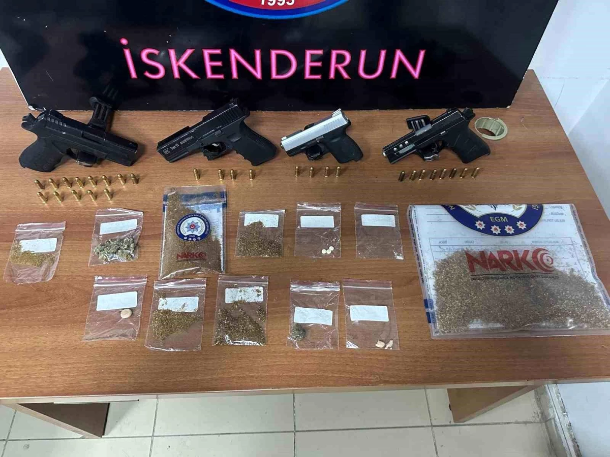 İskenderun\'da Yapılan Asayiş Uygulamasında 16 Şahıs Yakalandı