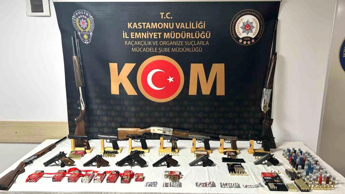 Kastamonu\'da Silah Kaçakçılarına Operasyon: 28 Gözaltı