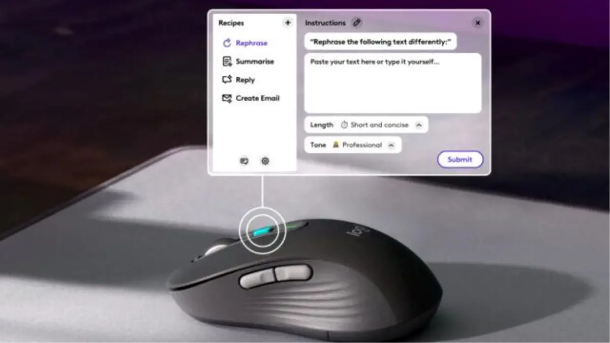 Logitech, yapay zekalı fare modeli ile gündemde