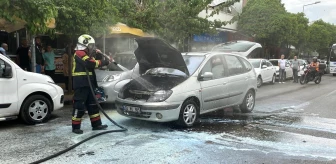 Aydın'da LPG'li Otomobilde Çıkan Yangın Panik Yarattı