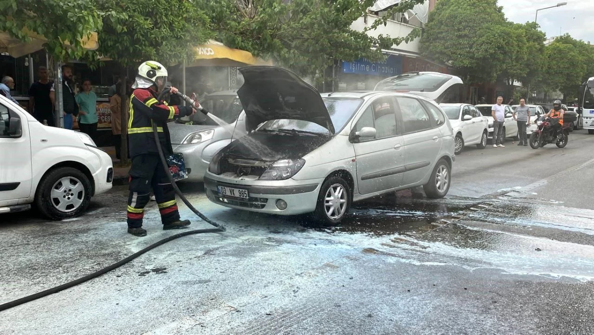 Aydın\'da LPG\'li Otomobilde Çıkan Yangın Panik Yarattı