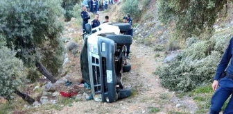 Muğla'da Kamyonet Uçuruma Yuvarlandı: 1 Ölü