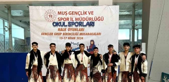 Muş Halk Oyunları Ekibi Türkiye Şampiyonasına Katılmaya Hak Kazandı