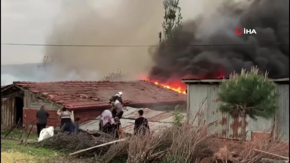 Amasya\'da hissedilen depremden dakikalar sonra korkutan yangın