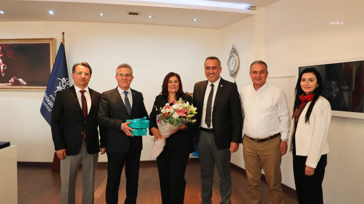 Nazilli Belediye Başkanı ve CHP Meclis Üyeleri Aydın Büyükşehir Belediye Başkanı\'nı ziyaret etti