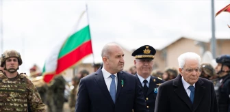 Bulgaristan Cumhurbaşkanı Radev, İtalya Cumhurbaşkanı Mattarella ile birlikte NATO üssünü ziyaret etti