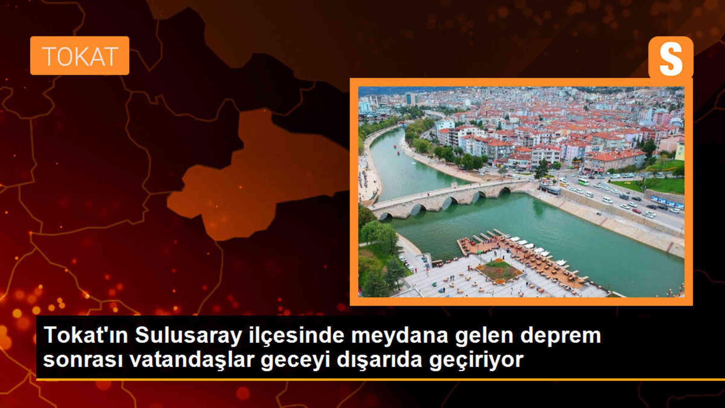 Tokat\'ın Sulusaray ilçesinde meydana gelen 5.6 büyüklüğündeki deprem sonrası vatandaşlar geceyi dışarıda geçiriyor