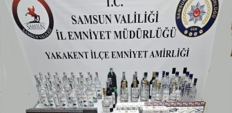 Samsun'da kaçak alkol ve sigara operasyonu: 4 şüpheli gözaltına alındı