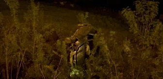 Samsun'da şarampole devrilen otomobilin sürücüsü yaralandı