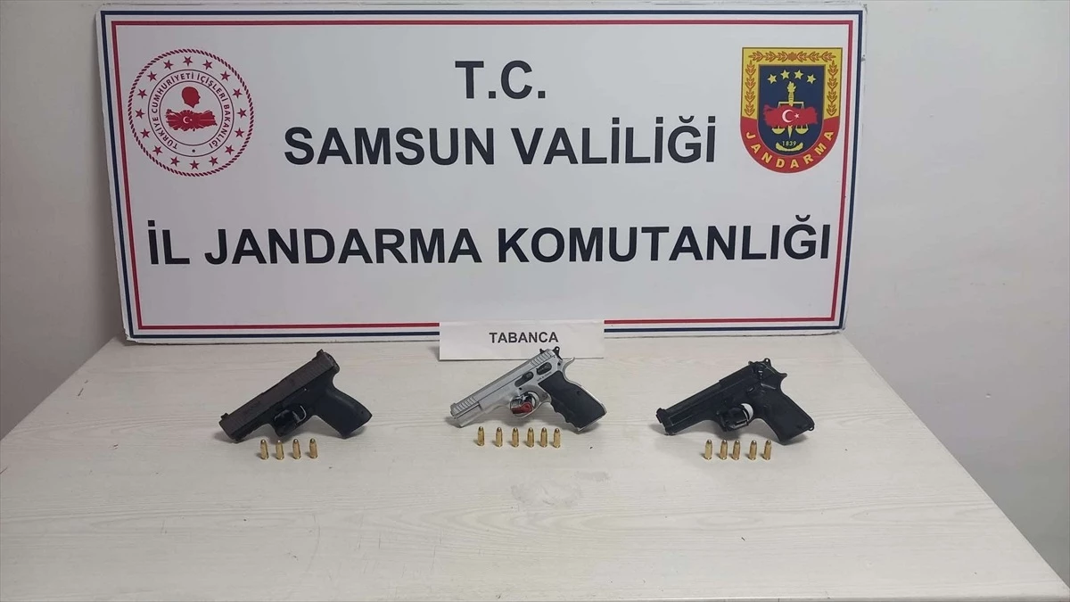 Samsun\'da silahla havaya ateş eden 3 kişi gözaltına alındı