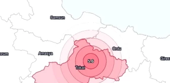 Tokat'ta meydana gelen 5,6 büyüklüğündeki deprem Amasya'da da hissedildi