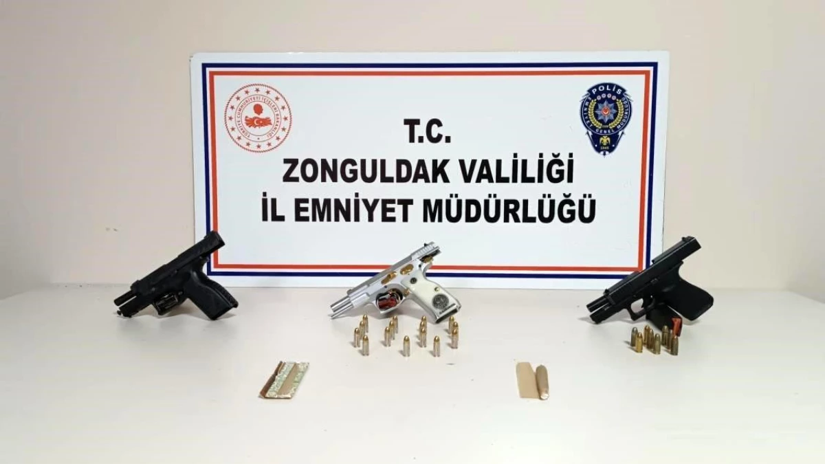 Zonguldak\'ta yasadışı silah ve mühimmat ticareti operasyonunda 6 şüpheli yakalandı