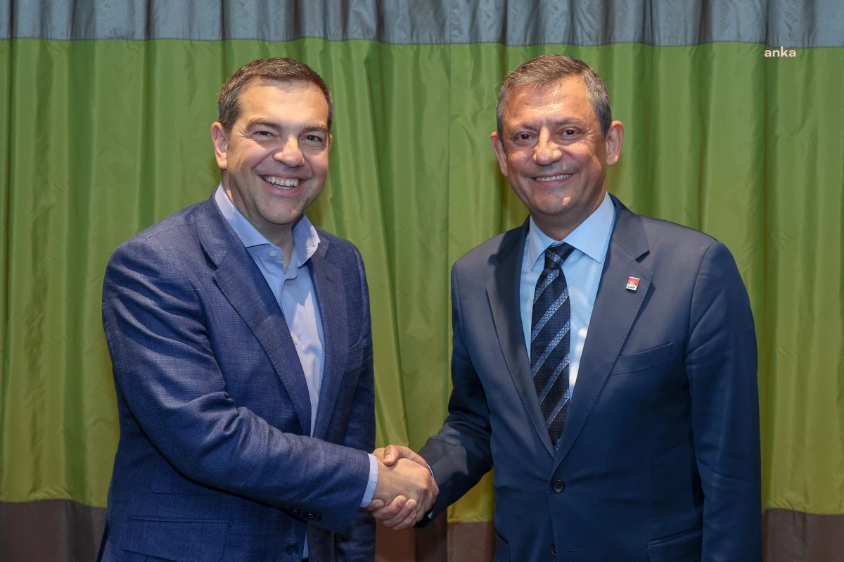 CHP Genel Başkanı Özgür Özel, eski Yunanistan Başbakanı Çipras ile görüştü