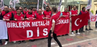 Karabük'teki MARZİNC Fabrikasında İşçiler Eylem Yaptı