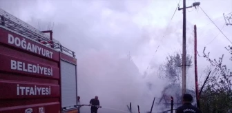 Kastamonu'da ahşap ev yangını