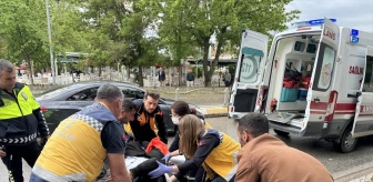 Edirne'de Yayaya Çarpan Motosiklet Kazası