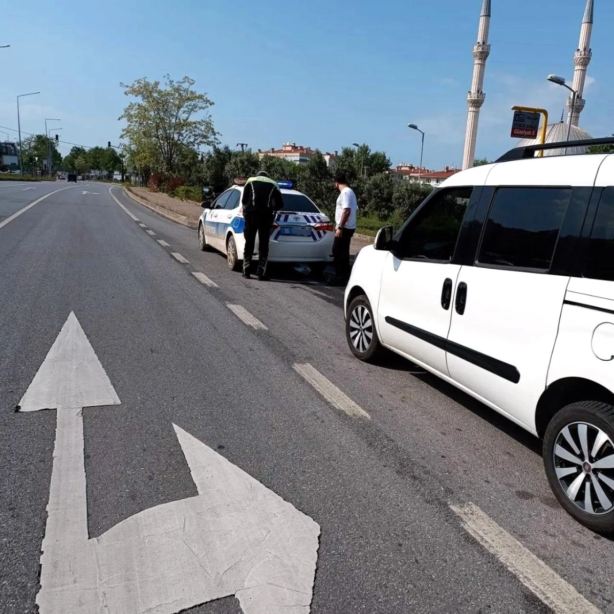 Mudanya\'da yapılan radar hız denetimlerinde 20 sürücüye 81 bin lira ceza