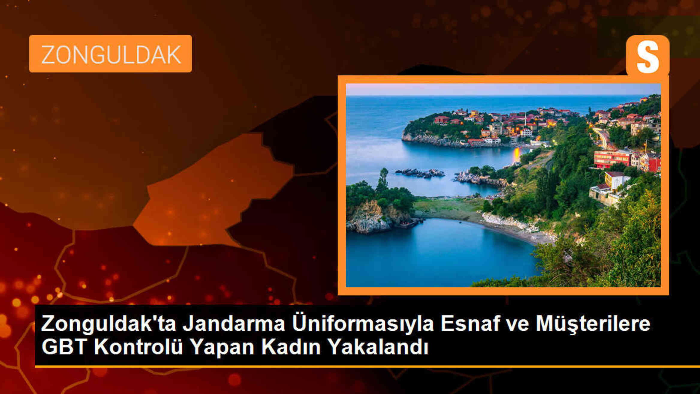 Zonguldak\'ta jandarma üniforması giyen kadın polis tarafından yakalandı