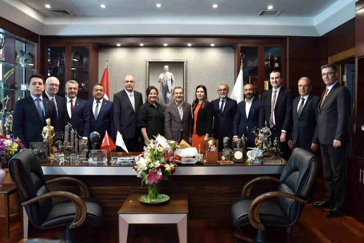ESO Başkanı Kesikbaş, Vali Aksoy ve Başkan Ataç ile bir araya geldi