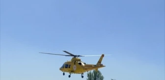 1 günlük bebek ambulans helikopterle hastaneye götürüldü