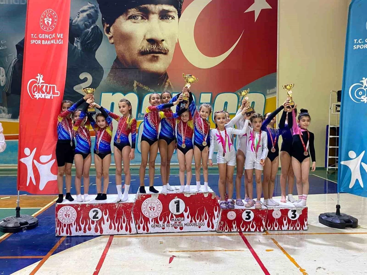 Manisa\'da Okul Sporları Artistik Cimnastik İl Birinciliği Yarışmaları Tamamlandı