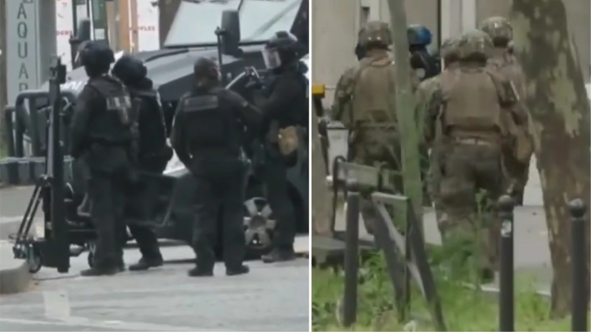 Paris\'teki İran Konsolosluğu önünde canlı bomba alarmı! Şahıs, polis operasyonuyla gözaltına alındı