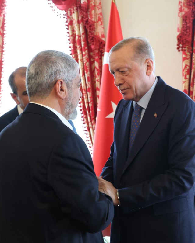 Cumhurbaşkanı Erdoğan ile Hamas Siyasi Büro Başkanı Haniye görüşmesi başladı