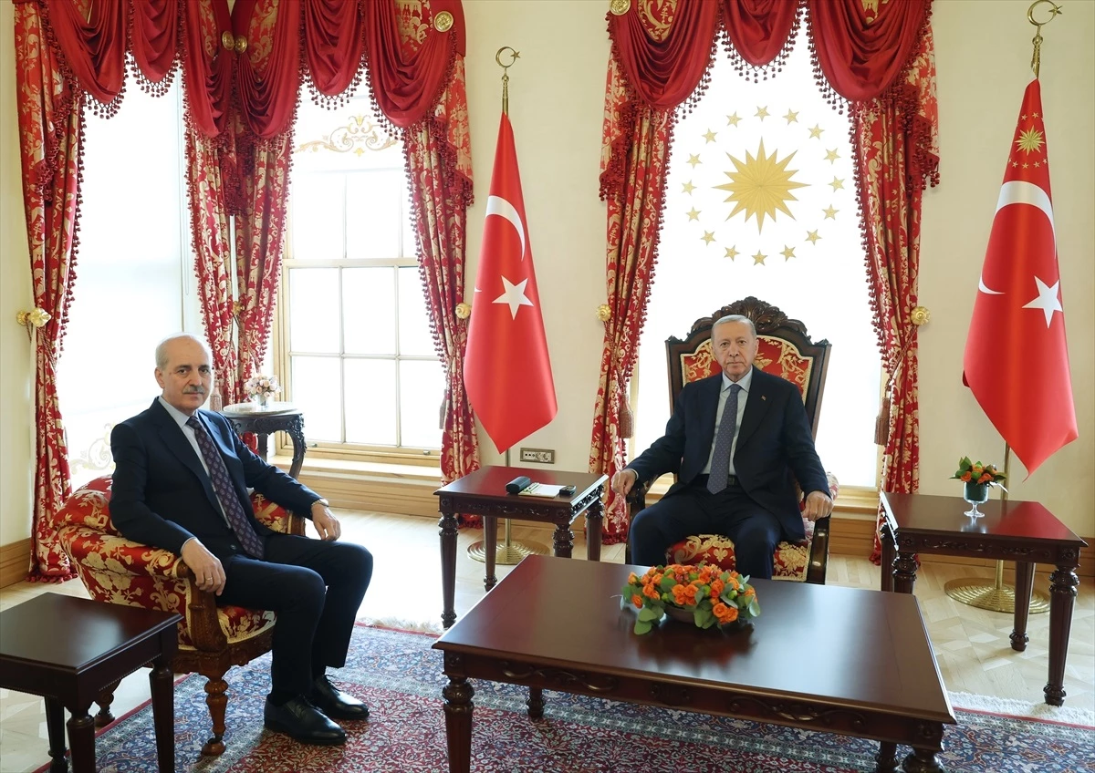 Cumhurbaşkanı Erdoğan, TBMM Başkanı Kurtulmuş ile görüştü