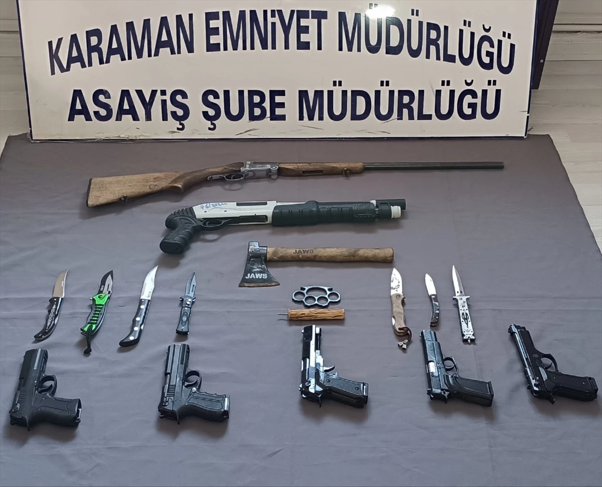 Karaman\'da 13 şüpheliden 9\'u tutuklandı