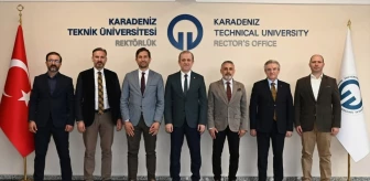 KTÜ Rektörü Prof. Dr. Hamdullah Çuvalcı, YTB heyetiyle görüştü