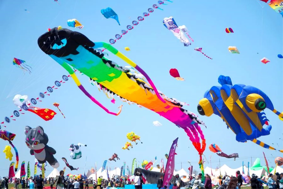 Çin\'de düzenlenen Weifang Uluslararası Uçurtma Festivali başladı