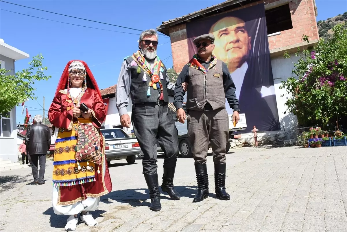 Aydın\'ın Germencik ilçesinde temsili \'Yörük düğünü\' gerçekleştirildi